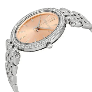 Michael Kors MK3218 Darci Orange Dial Silver Stainless Steel Strap Watch for Women Michael Kros