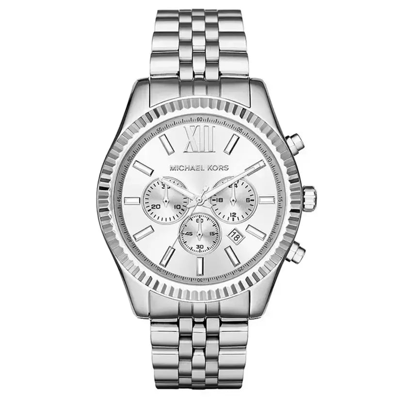 Michael Kors MK8405 Lexington Silver Men's Watch Michael Kros