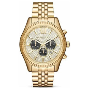 Michael Kors MK8494 Lexington Gold Pave Men's Watch Michael Kros