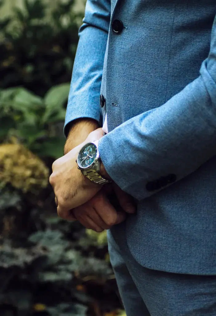 Hugo Boss 1513784 Skymaster Blue Dial Silver Steel Strap Watch for Men Hugo Boss