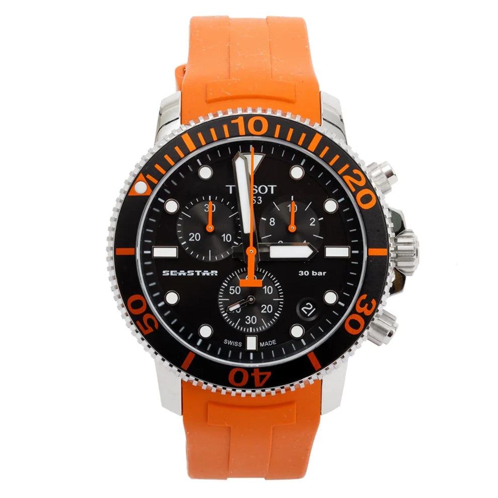 Tissot Seastar 1000 Chronograph T120.417.17.051.01 – 45 mm Black Dial Men's Diver Watch
