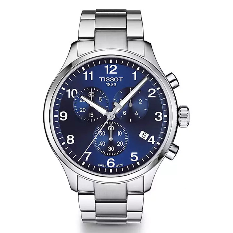 Tissot Chrono XL Classic T116.617.11.047.01 – Blue Dial Stainless Steel Men’s Watch