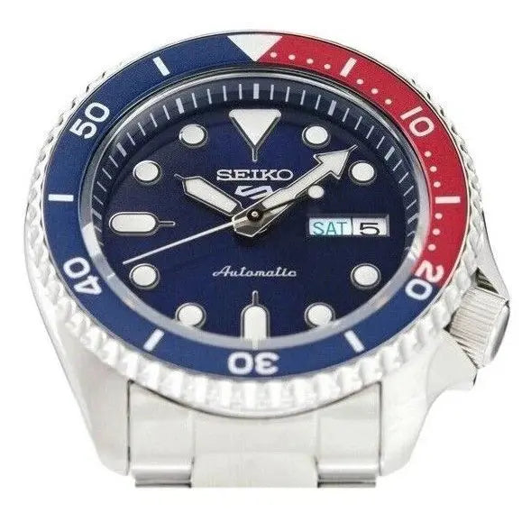 Seiko SRPD53K1 5 Sports Automatic Blue Dial Silver Steel Strap Watch For Men Seiko