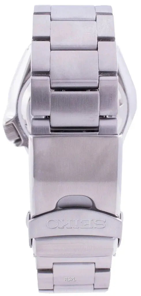 Seiko SRPD59K1 5 Sports Automatic Orange Dial Silver Steel Strap Watch For Men Seiko