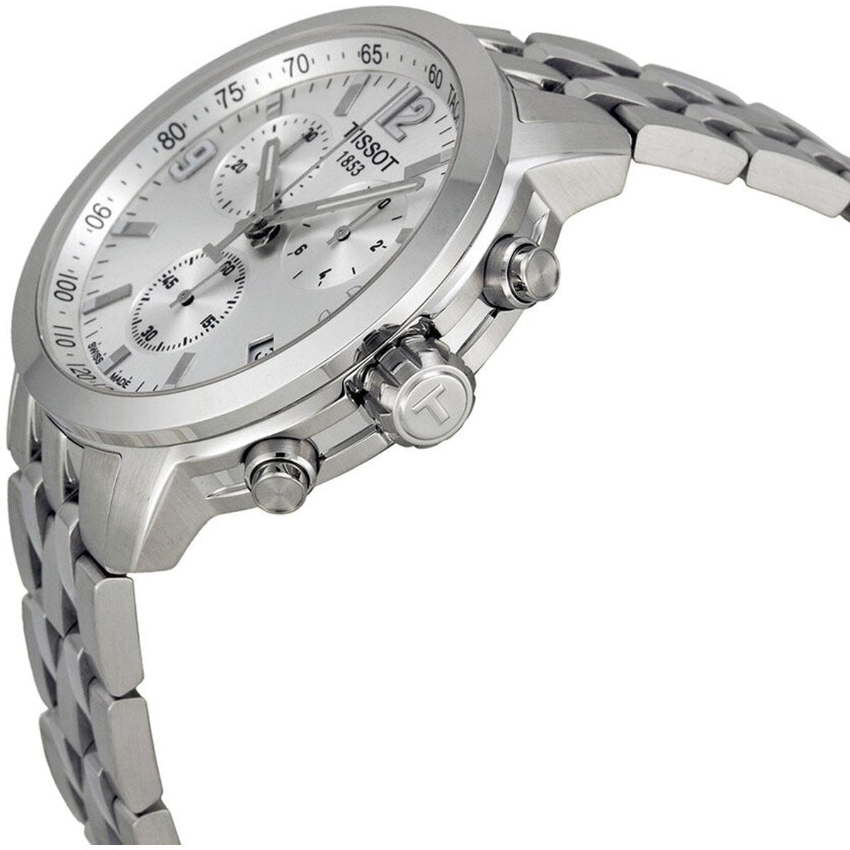 Tissot PRC 200 Chronograph T055.417.11.037.00 – 42mm Men’s Silver Dial Swiss Sports Chronograph-Tissot-Watch Enclave
