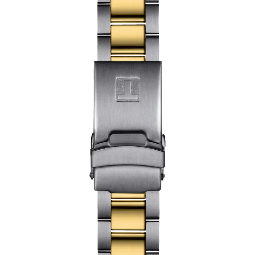 Tissot T120.410.22.051.00 Seastar 1000 Black Dial Two Tone Steel Strap Watch For Men Tissot