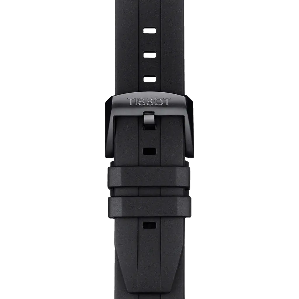 Tissot T120.417.37.051.02 Seastar 1000 Chronograph Black Dial Black Rubber Strap Watch For Men Tissot