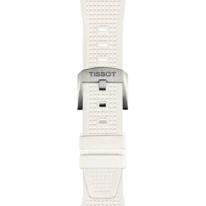 Tissot T137.410.17.011.00 PRX 40 White Dial White Rubber Strap Watch For Men Tissot