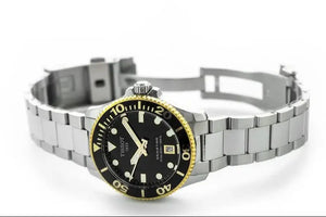 Tissot T120.210.21.051.00 Seastar 1000 Black Dial Silver Steel Strap Watch For Men Tissot