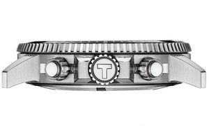 Tissot T120.417.11.051.00 Seastar 1000 Chronograph Black Dial Silver Steel Strap Watch For Men Tissot