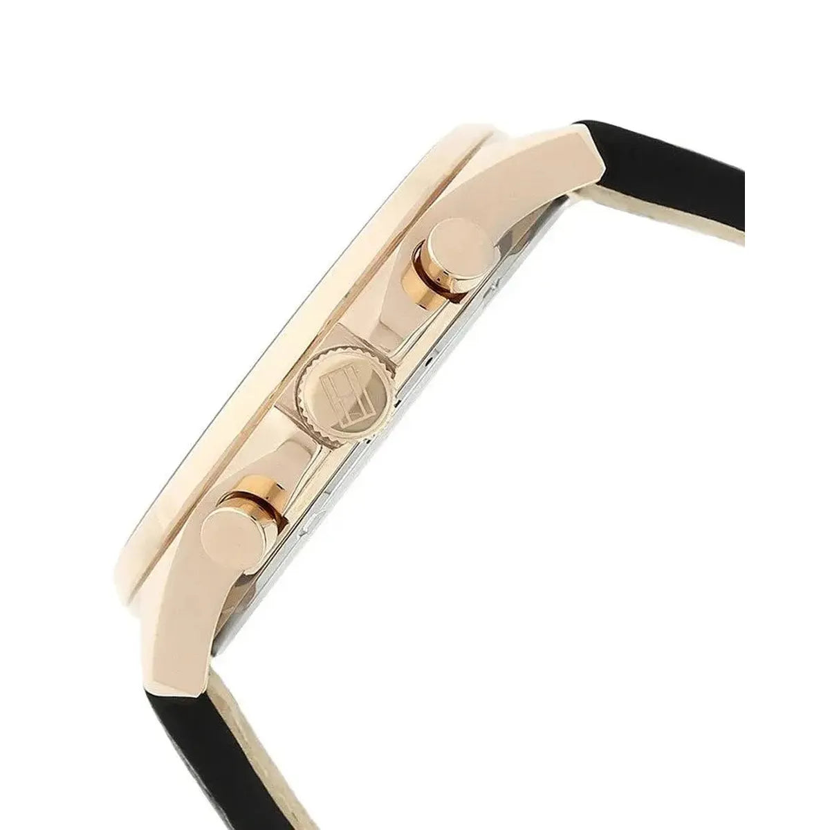 Tommy Hilfiger 1791273 Dean Chronograph Quartz Black Dial Black Leather Strap Watch for Men Tommy Hilfiger