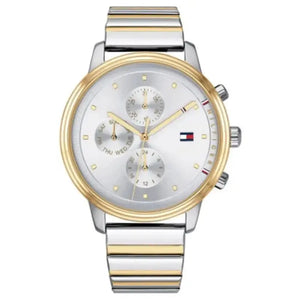 Tommy Hilfiger 1781908 Blake Silver Dial Two Tone Steel Strap Watch for Women Tommy Hilfiger