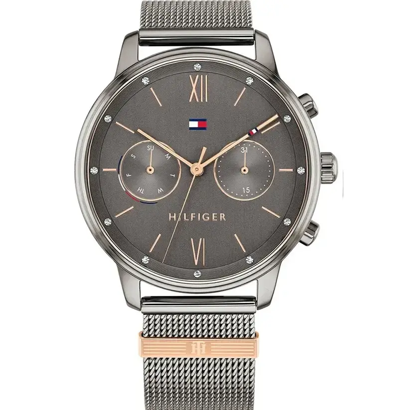 Tommy Hilfiger 1782304 Blake Quartz Grey Dial Silver Mesh Bracelet Watch for Men Tommy Hilfiger