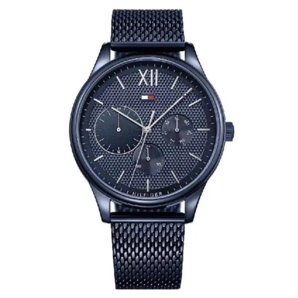 Tommy Hilfiger 1791421 Damon Quartz Blue Dial Blue Mesh Bracelet Watch for Men Tommy Hilfiger