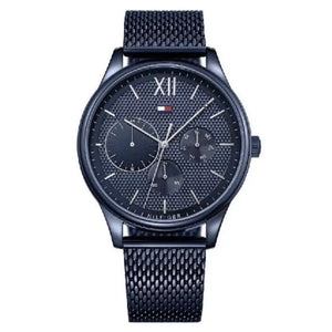 Tommy Hilfiger 1791421 Damon Quartz Blue Dial Blue Mesh Bracelet Watch for Men Tommy Hilfiger