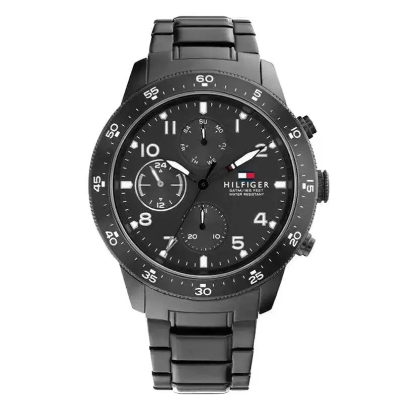 Tommy Hilfiger 1791951 Jimmy Chronograph Grey Dial Grey Steel Strap Watch For Men Tommy Hilfiger