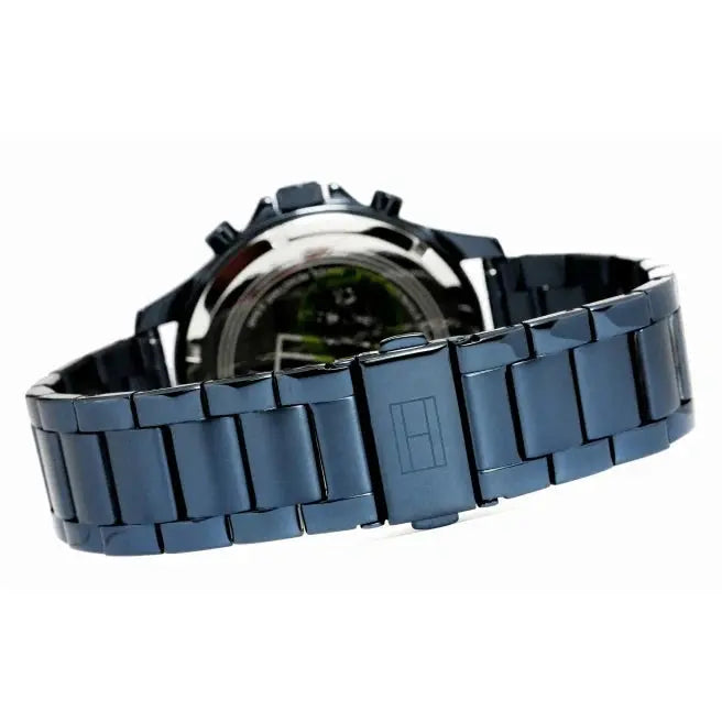 Tommy Hilfiger 1791720 Bank Quartz Blue Dial Blue Steel Strap Watch for Men Tommy Hilfiger