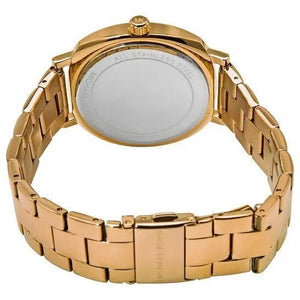 Michael Kors MK3989 Nia Quartz Gold Dial Gold Steel Strap Watch For Women Michael Kros