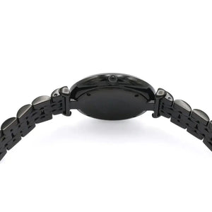 Emporio Armani AR11299 Gianni T Bar Analog Black Dial Black Steel Strap Watch For Men Emporio Armani