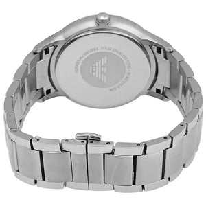 Emporio Armani AR2478 Classic Quartz Silver Dial Silver Steel Strap Watch For Men Emporio Armani