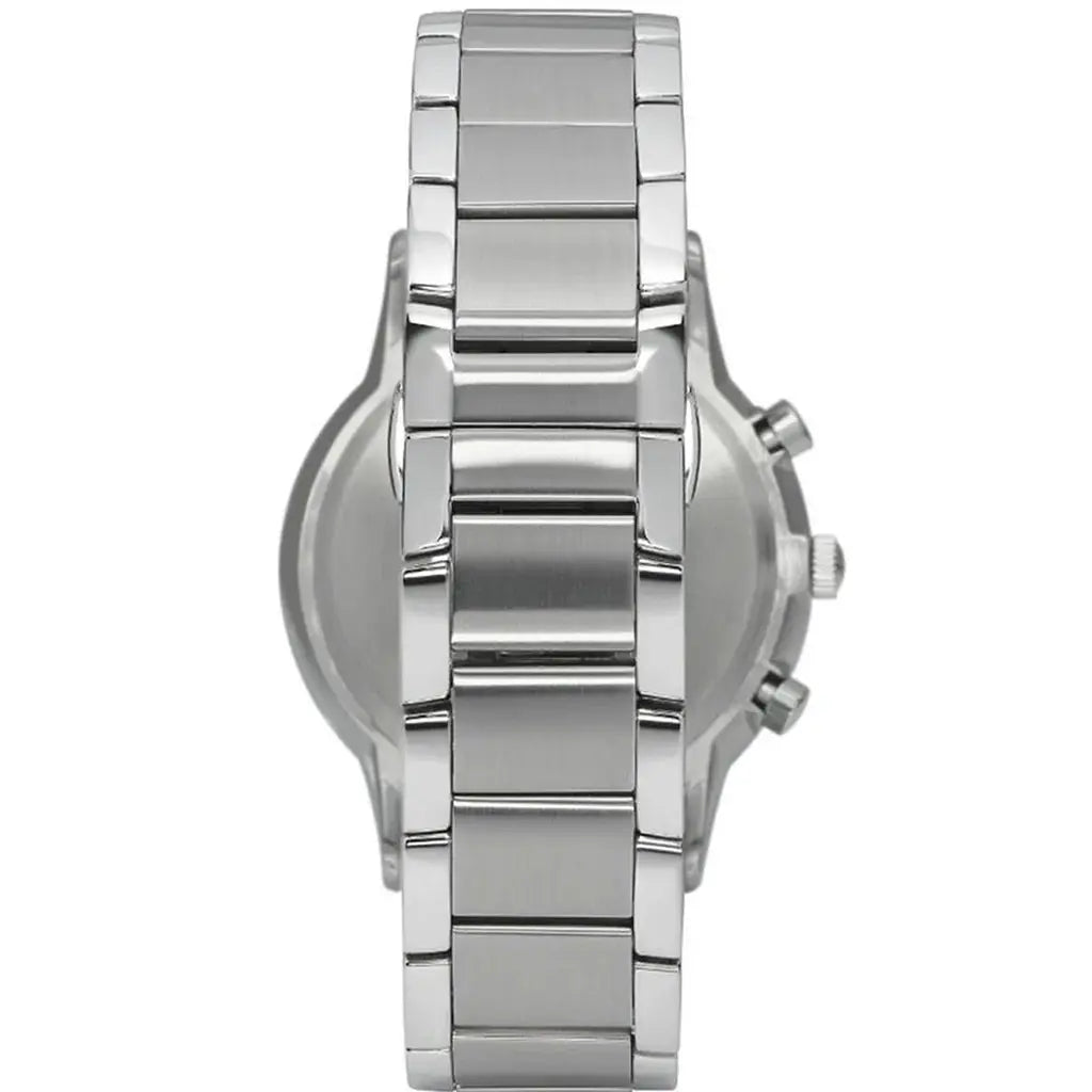 Emporio Armani AR2486 Renato Chronograph Blue Dial Silver Steel Strap Watch For Men Emporio Armani