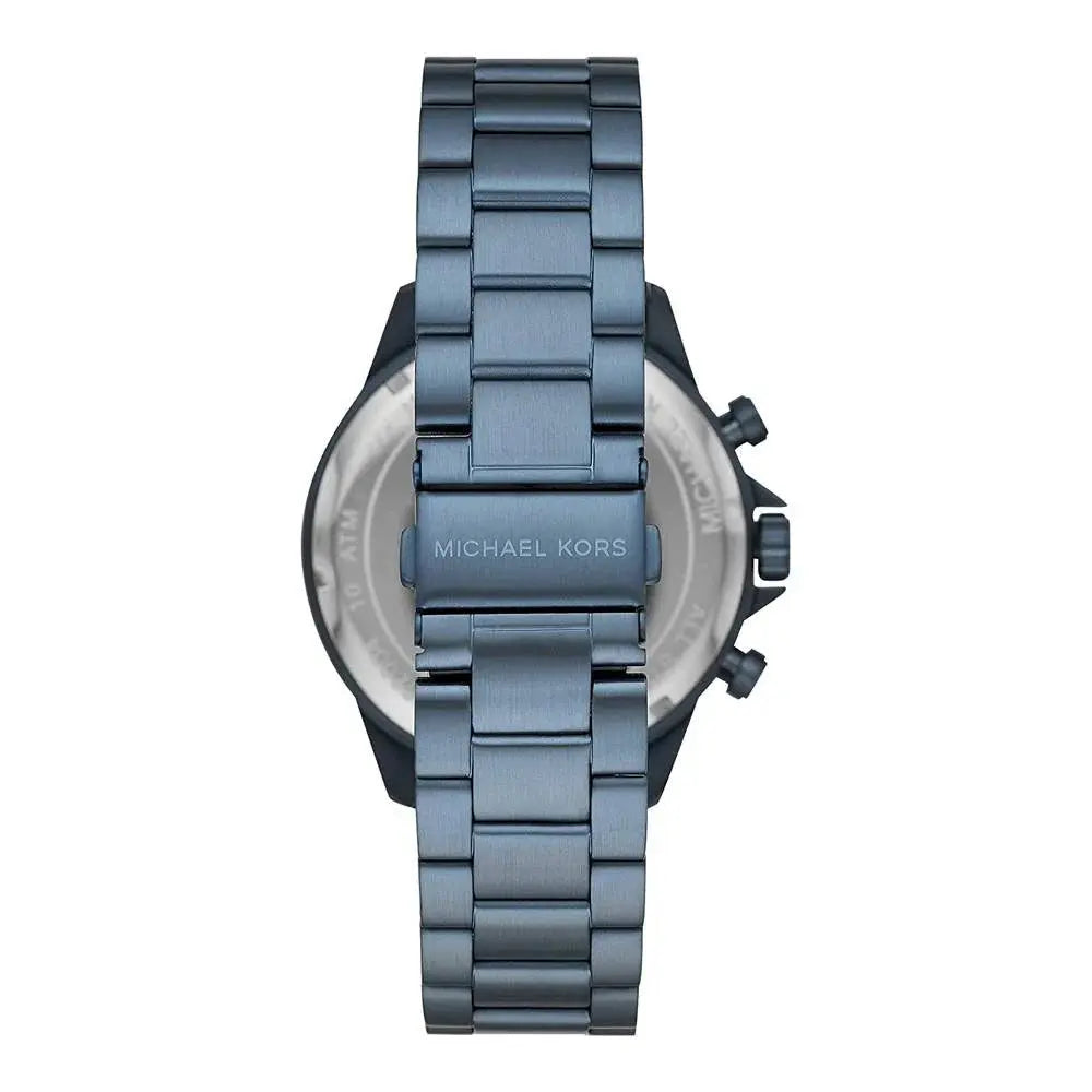 Michael Kors MK8480 Lexington Chronograph Blue Dial Blue Steel Strap Watch for Men Michael Kros