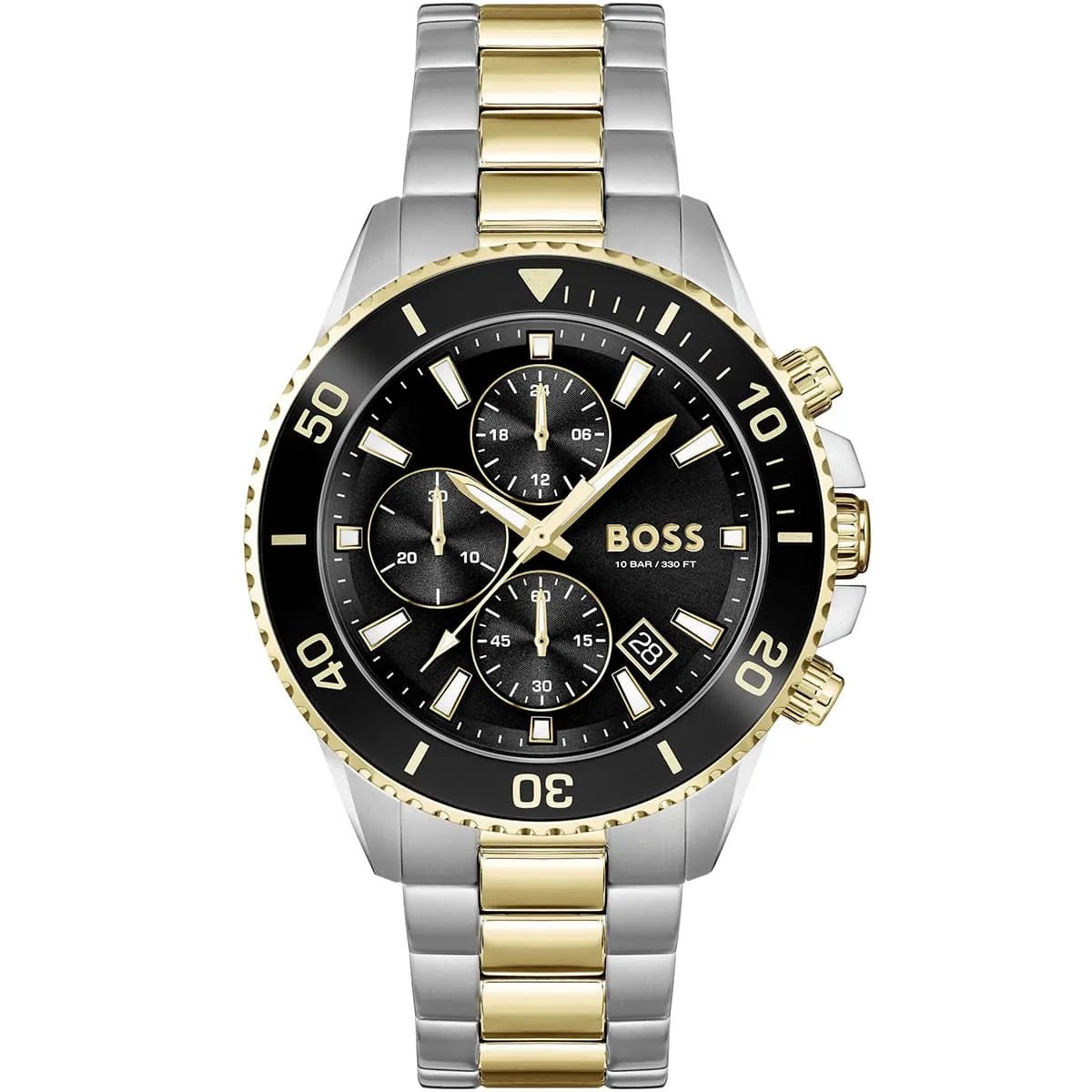 BOSS Admiral Two - Tone Black Dial Men's Watch HB1513908 - Watch Enclave