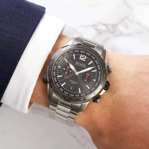 BOSS Aeroliner Black Dial Chronograph Men's Watch HB1513774 - Watch Enclave