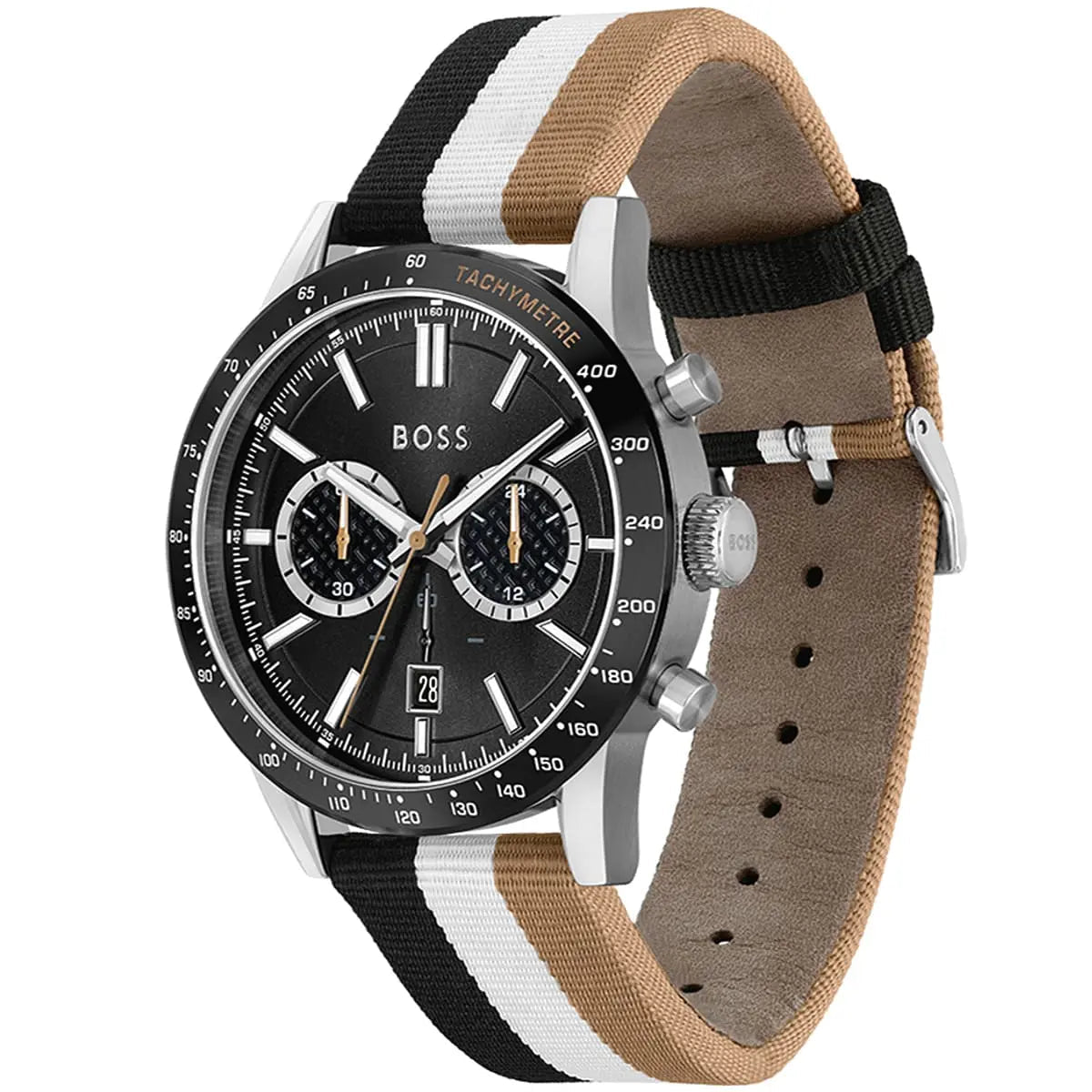 BOSS Distinct Black Dial Mesh Men's Watch HB1513963 - Watch Enclave