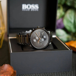 BOSS Onyx Black Dial Chronograph Men's Watch HB1513780 - Watch Enclave