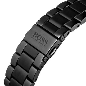 Hugo Boss 1513854 Pilot Edition Chronograph Black Dial Black Steel Strap Watch for Men Hugo Boss