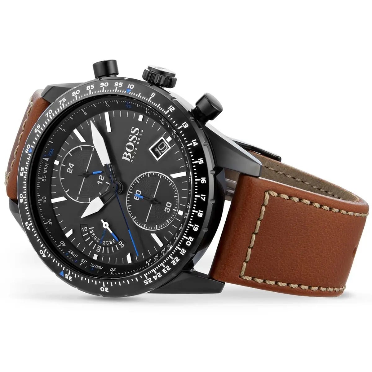 BOSS Pilot Edition Black Dial Chronograph Men's Watch HB1513851 - Watch Enclave