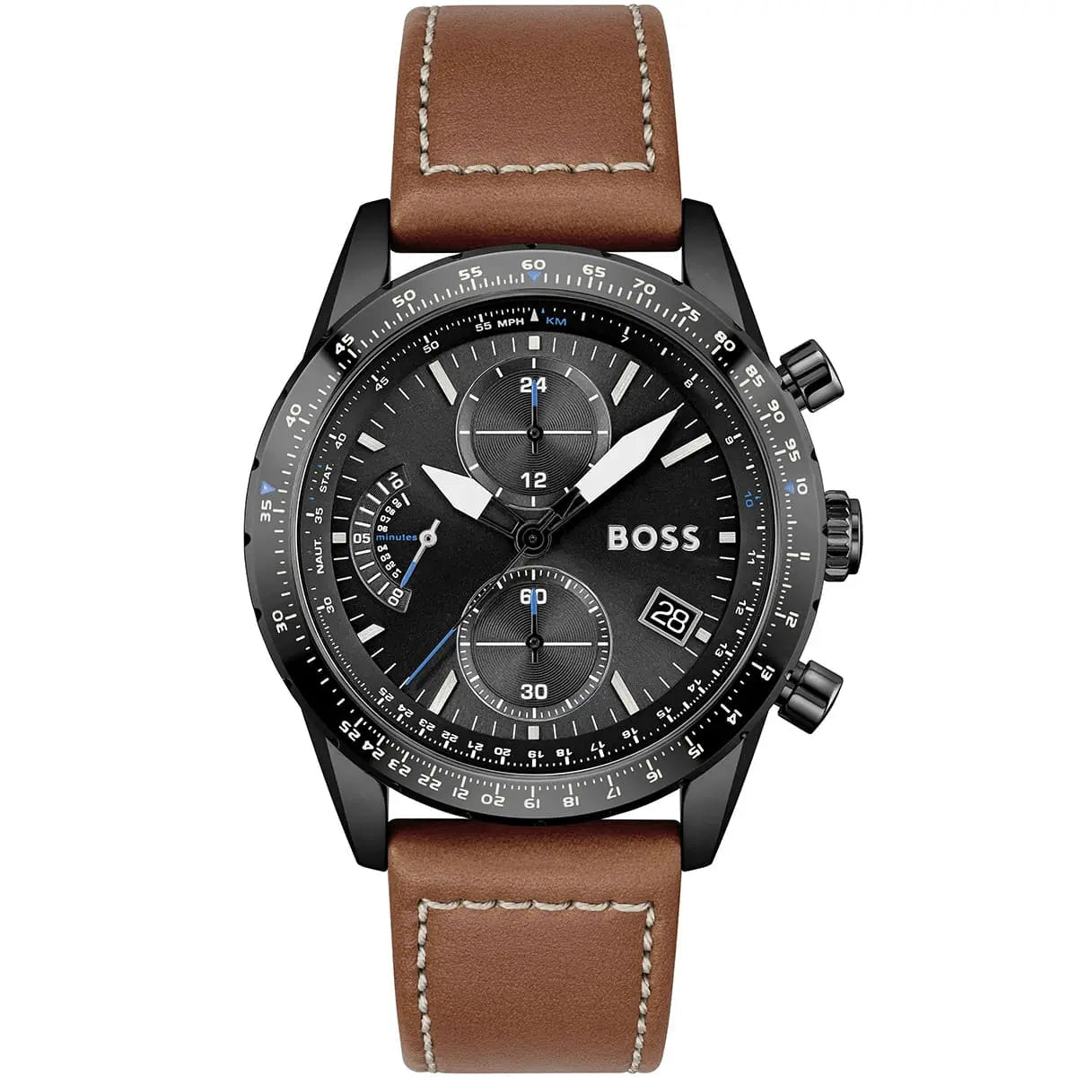BOSS Pilot Edition Black Dial Chronograph Men's Watch HB1513851 - Watch Enclave