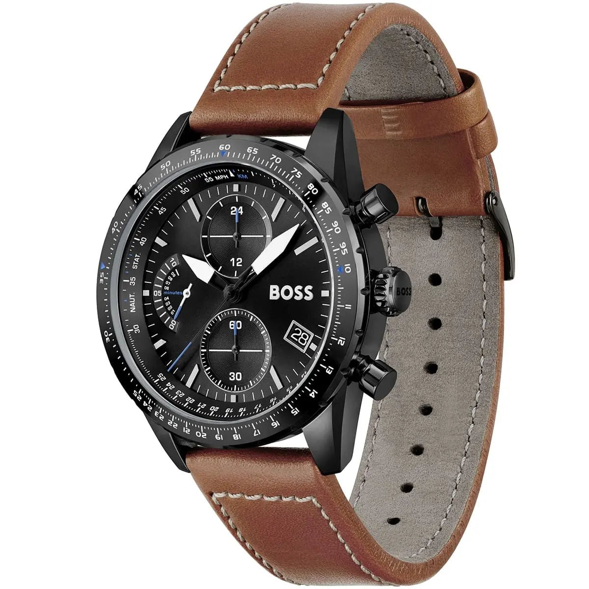 BOSS Pilot Edition Black Dial Chronograph Men's Watch HB1513851 - Watch Enclave