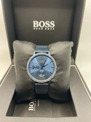 Hugo Boss 1502518 Infinity Blue Dial Blue Mesh Bracelet Watch for Women Hugo Boss