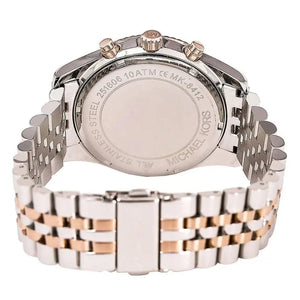 Michael Kors MK8412 Lexington Blue Dial Two Tone Steel Strap Watch for Men Michael Kros