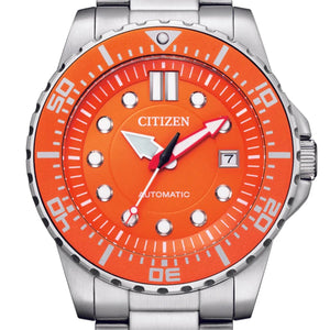 Citizen Mechanical Sports Orange Dial Automatic Men's Watch NJ0128 - 80X - Watch Enclave