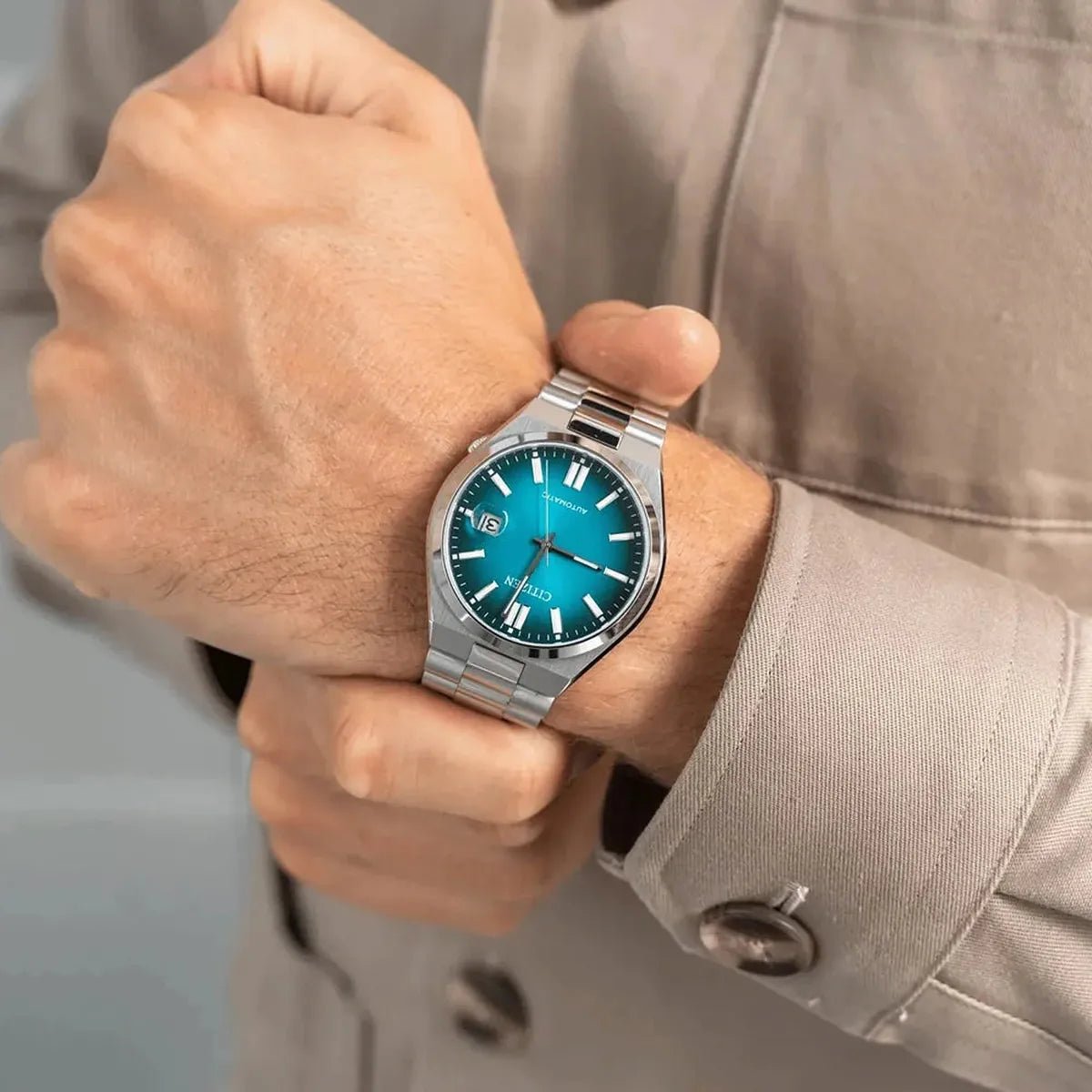 Citizen Tsuyosa Gradient Teal Automatic Men's Watch NJ0151 - 88X - Watch Enclave