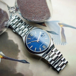 Citizen Tsuyosa Grained Dark Blue Automatic Men's Watch NJ0151 - 88L - Watch Enclave