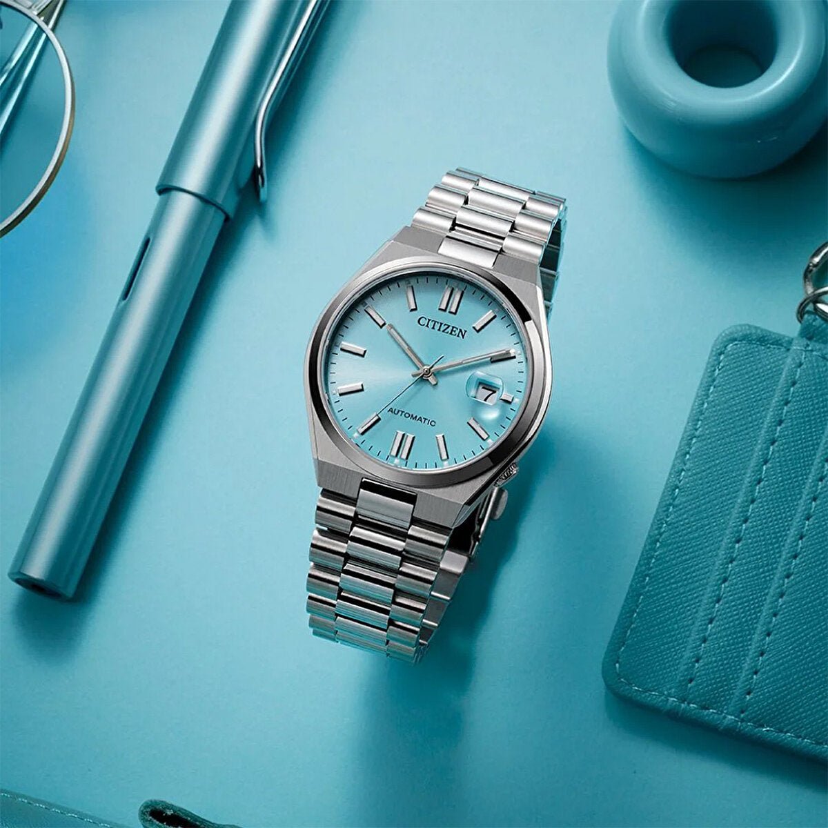 Citizen Tsuyosa Ice Blue Automatic Men's Watch NJ0151 - 88M - Watch Enclave