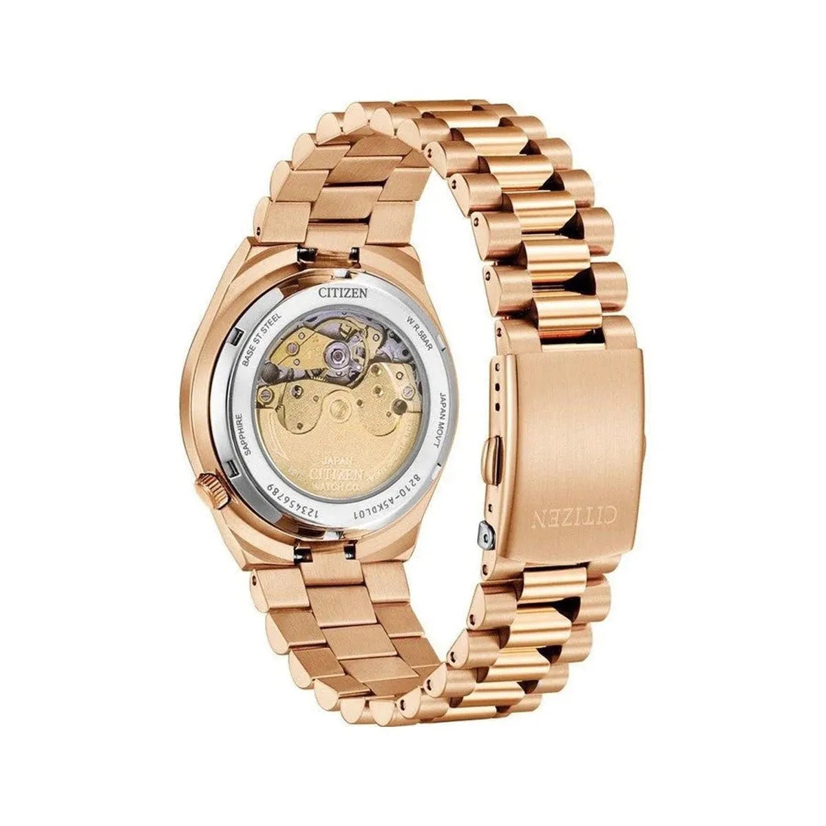 Citizen Tsuyosa Red Dial Gold - Tone Automatic Men's Watch NJ0153 - 82X - Watch Enclave