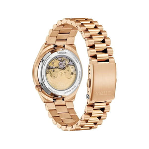 Citizen Tsuyosa Red Dial Gold - Tone Automatic Men's Watch NJ0153 - 82X - Watch Enclave