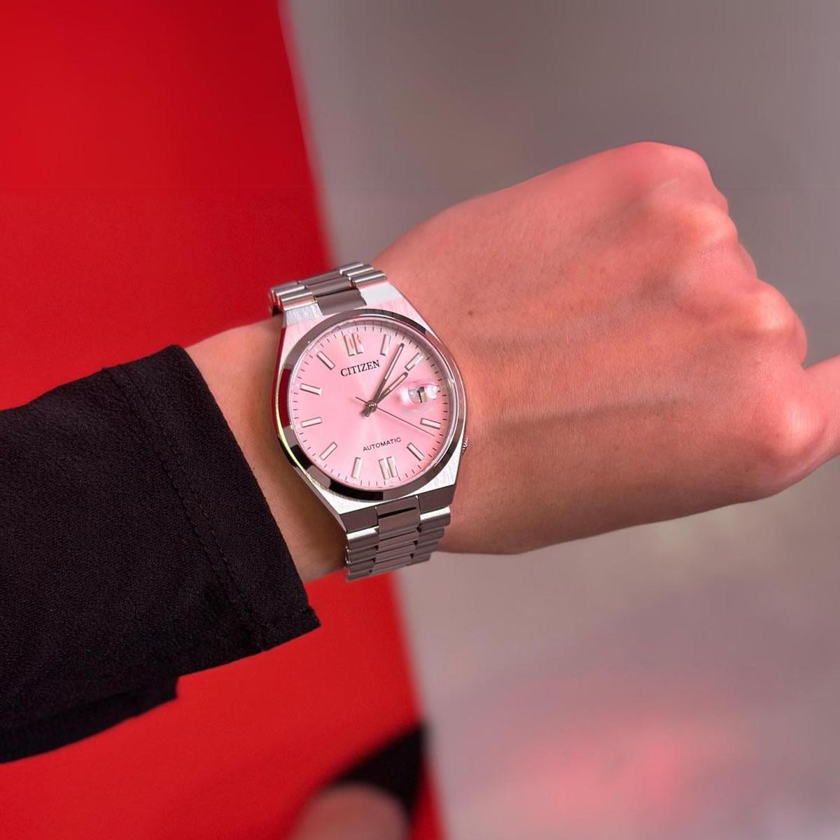 Citizen Tsuyosa x Pantone Dreaming Pink Limited Edition Automatic Men's Watch NJ0158 - 89X - Watch Enclave