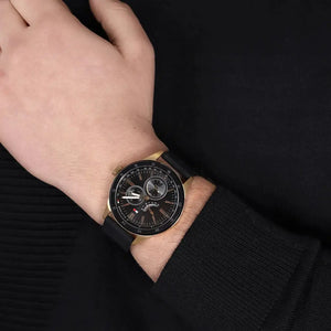 Tommy Hilfiger 1791636 Austin Black Dial Black Rubber Strap Watch for Men Tommy Hilfiger