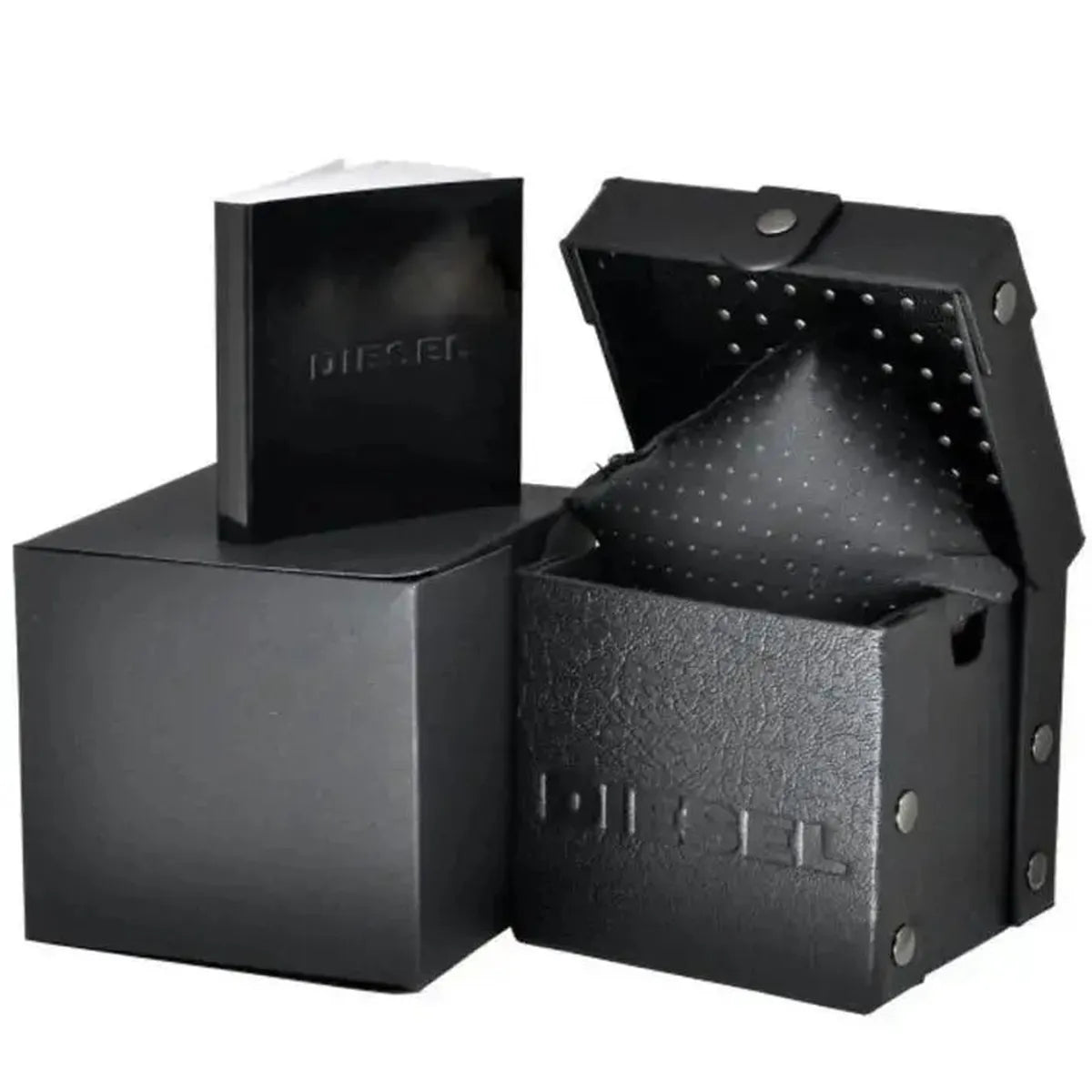 Diesel DZ4421 Mega Chief Chronograph Grey Dial Grey Steel Strap Watch For Men Diesel