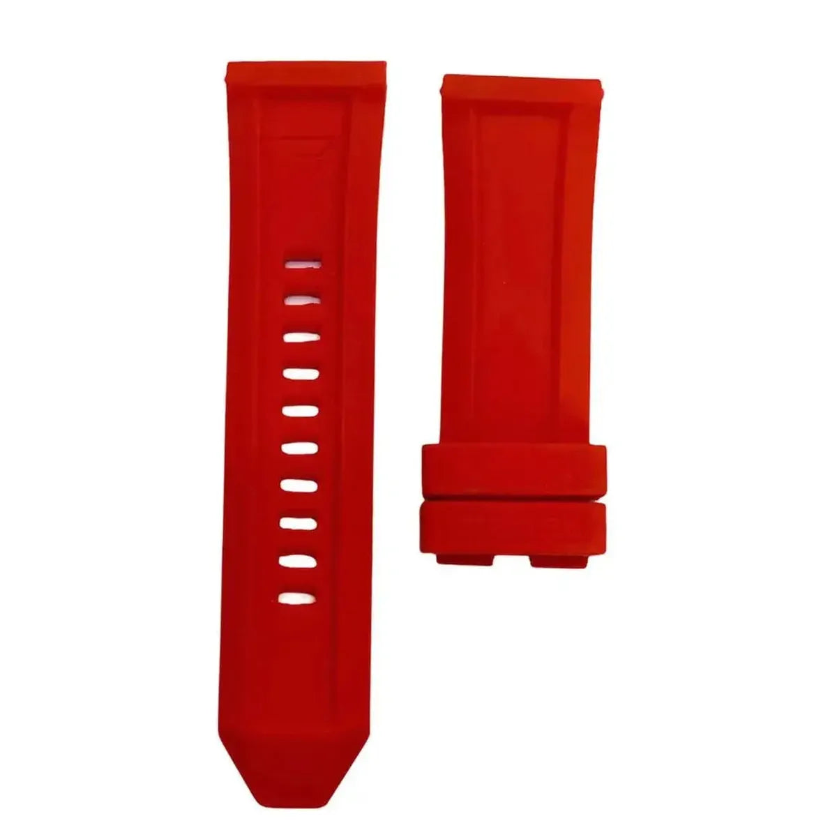 Diesel  DZ4427 Mega Chief Chronograph Black Dial Red Silicone Strap Watch For Men Diesel