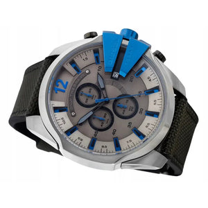 Diesel Mega DZ4500 Chief Chronograph Black Dial Black Nylon Strap Watch For Men Diesel