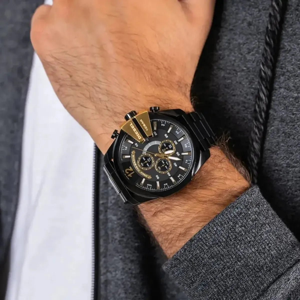 Diesel Mega Chief Chronograph Quartz Men's Watch DZ4338 - Watch Enclave