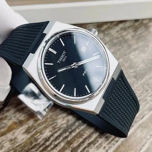 Tissot T137.410.17.051.00 PRX Black Dial Black Rubber Strap Watch For Men Tissot