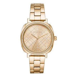 Michael Kors MK3989 Nia Quartz Gold Dial Gold Steel Strap Watch For Women Michael Kros